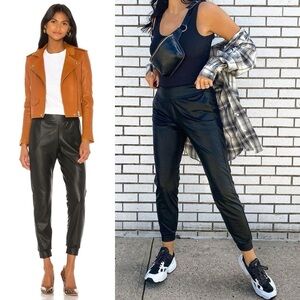 Commando Faux Leather Jogger Pants